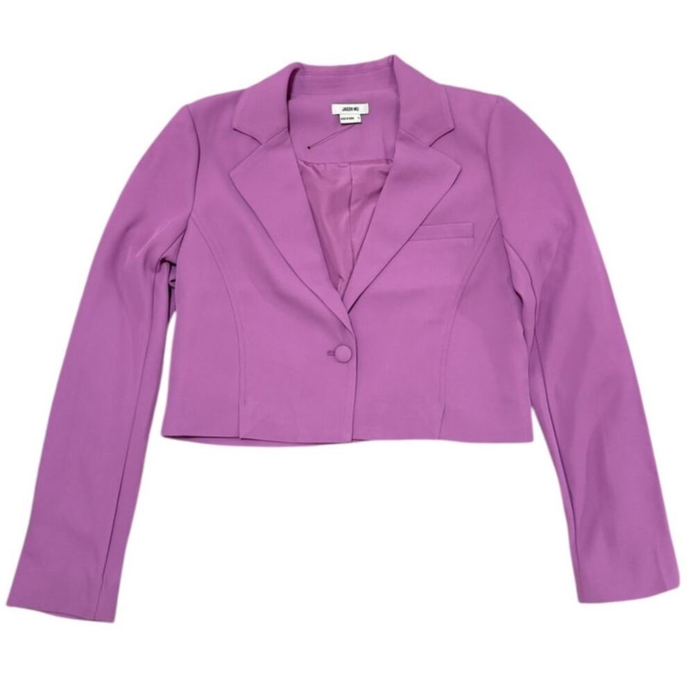 Jason Wu Single-button Cropped Tailored Blazer in… - image 2